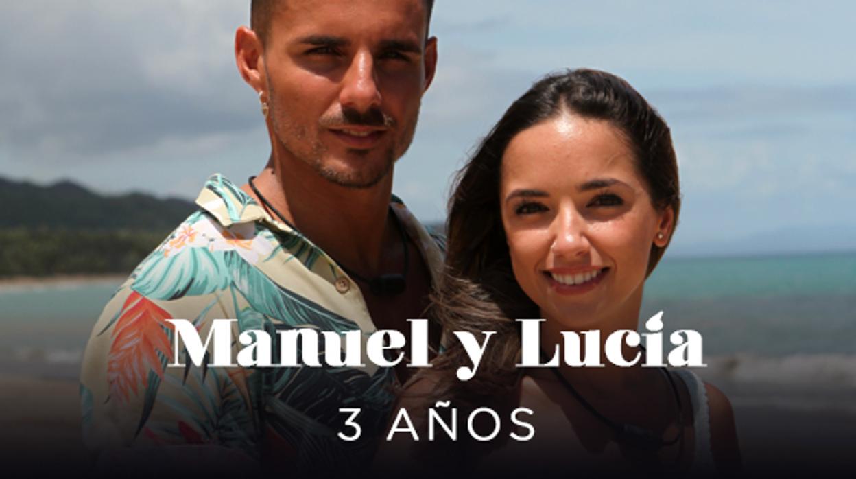 Manuel y Lucía, gaditanos en 'La isla de las tentaciones'.