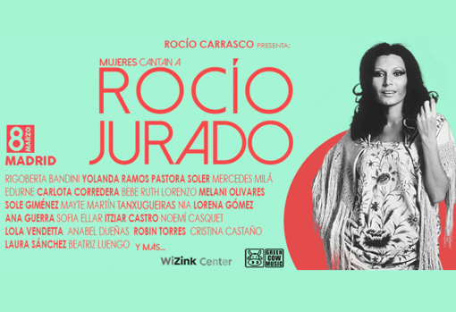 Cartel del concierto 'Mujeres cantan a Rocío Jurado'