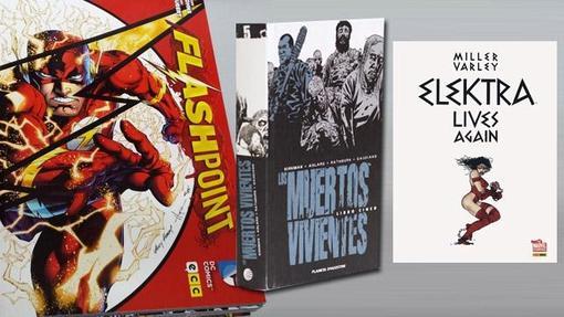 Cómics de The Flash, The Walking Dead y Daredevil