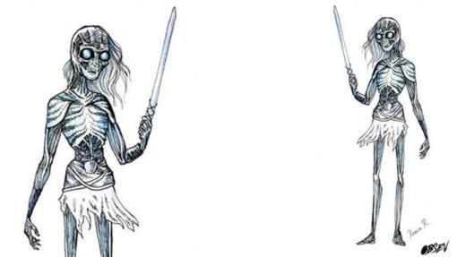 Un caminante blanco al estilo Tim Burton