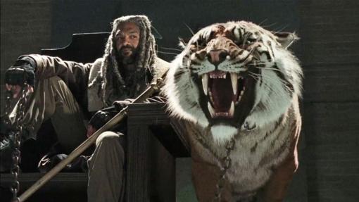 Ezekiel y Shiva de The Walking Dead