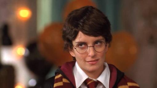 Tina Fey como Harry Potter