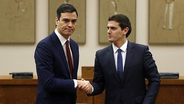 Pedro Sánchez y Albert Rivera