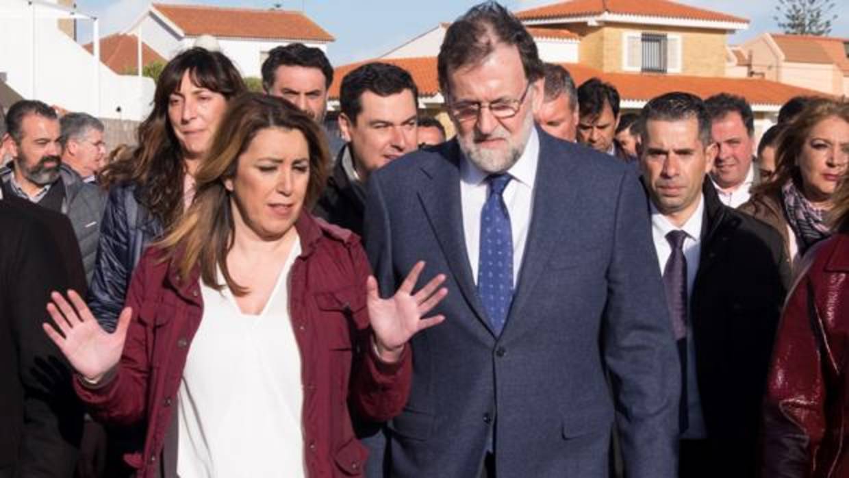 Susana Díaz y Mariano Rajoy juntos