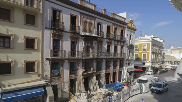 Obras en la plaza de la Encarnación