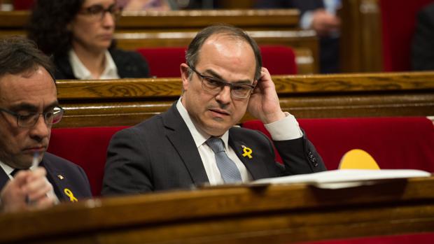 Josep Rull en el Palamento de Cataluña el pasado mes de marzo