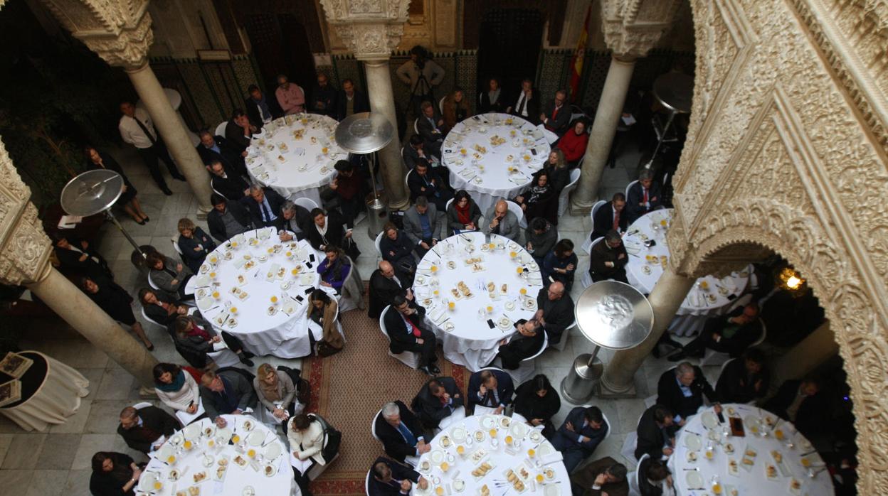 El emblemático edificio acoge muchas charlas, encuentros y jornadas, como La Mirada Económica