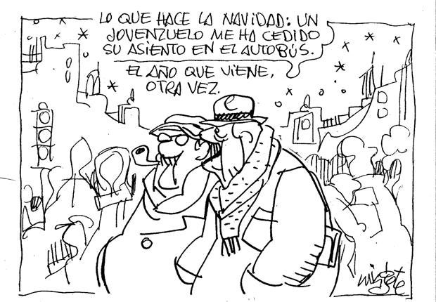 El espíritu navideño, por Mingote