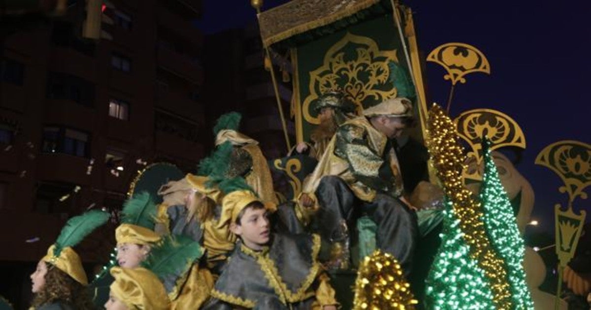 El Rey Gaspar en la Cabalgata de Cádiz.