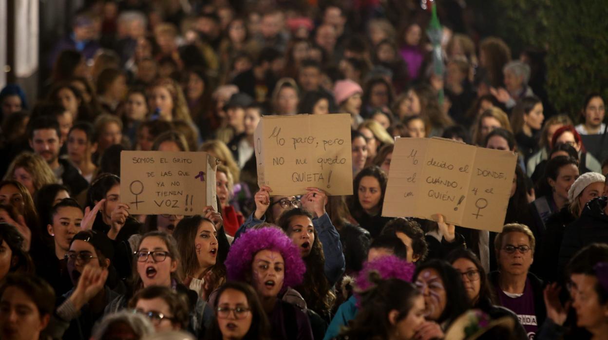 Manifestación del 8 de marzo de 2018 en Cádiz.