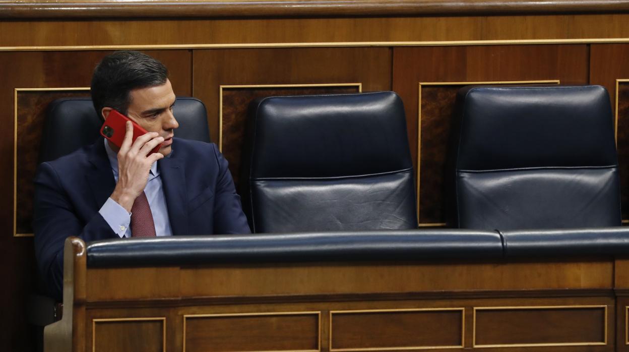 Pedro Sánchez, en el Congreso