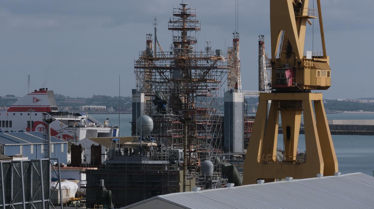 Astilleros de Navantia en Cádiz.