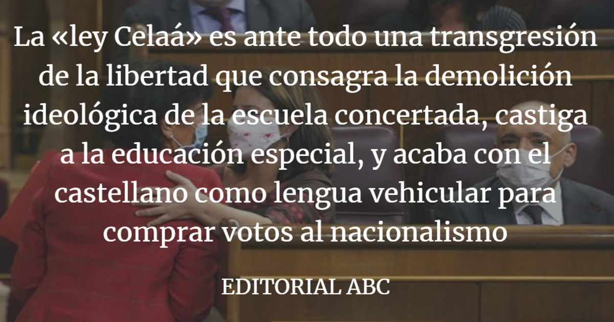 El Gobierno acaba con la libertad de educación