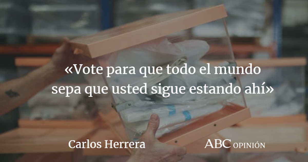 Carlos Herrera: Por lo que usted más quiera: vaya a votar