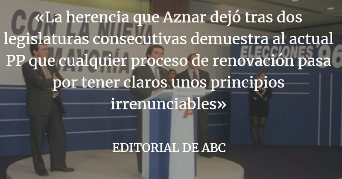 Editorial ABC: El legado que cambió a la derecha