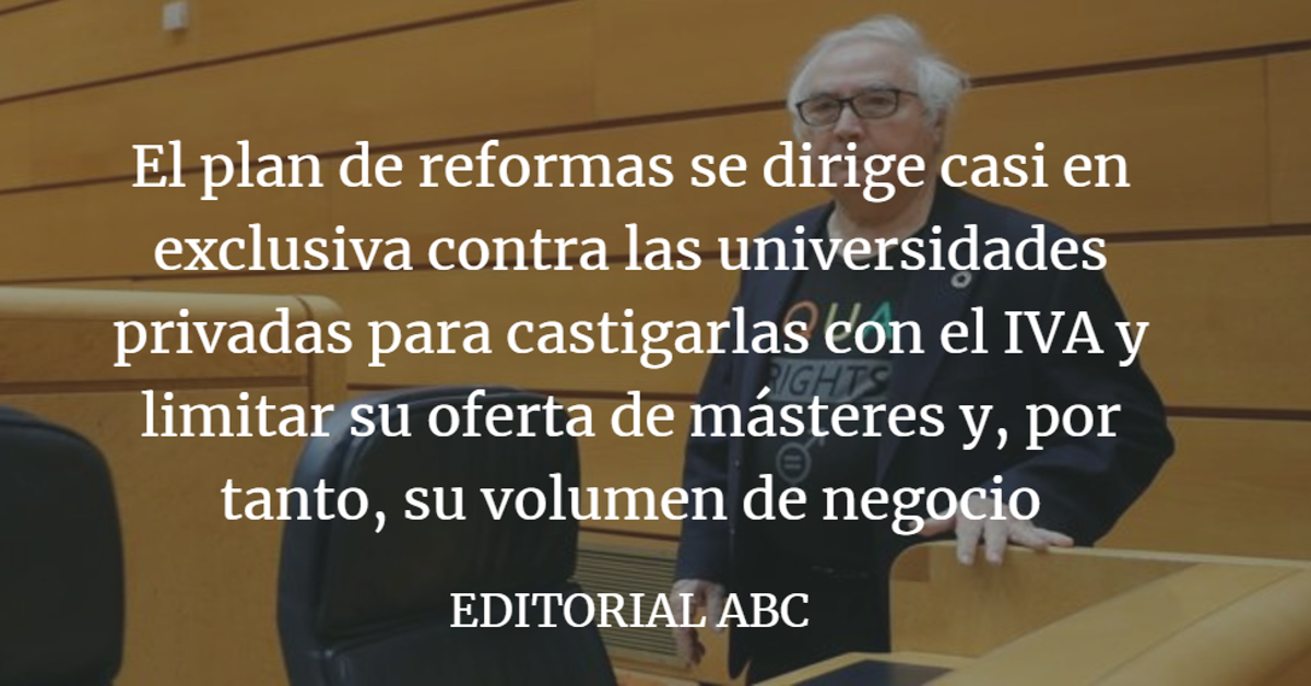 Editorial ABC: La izquierda se propone sindicalizar la universidad