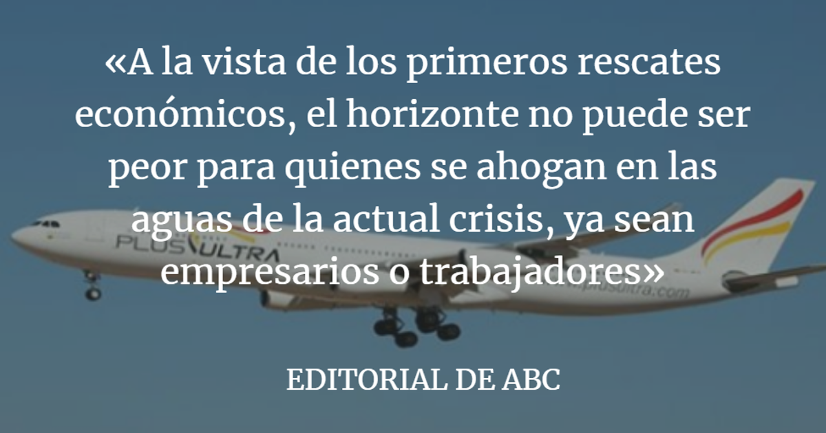 Editorial ABC: Rescate económico, no sectario