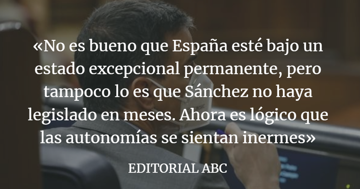 Editorial ABC: Alarma e indefensión