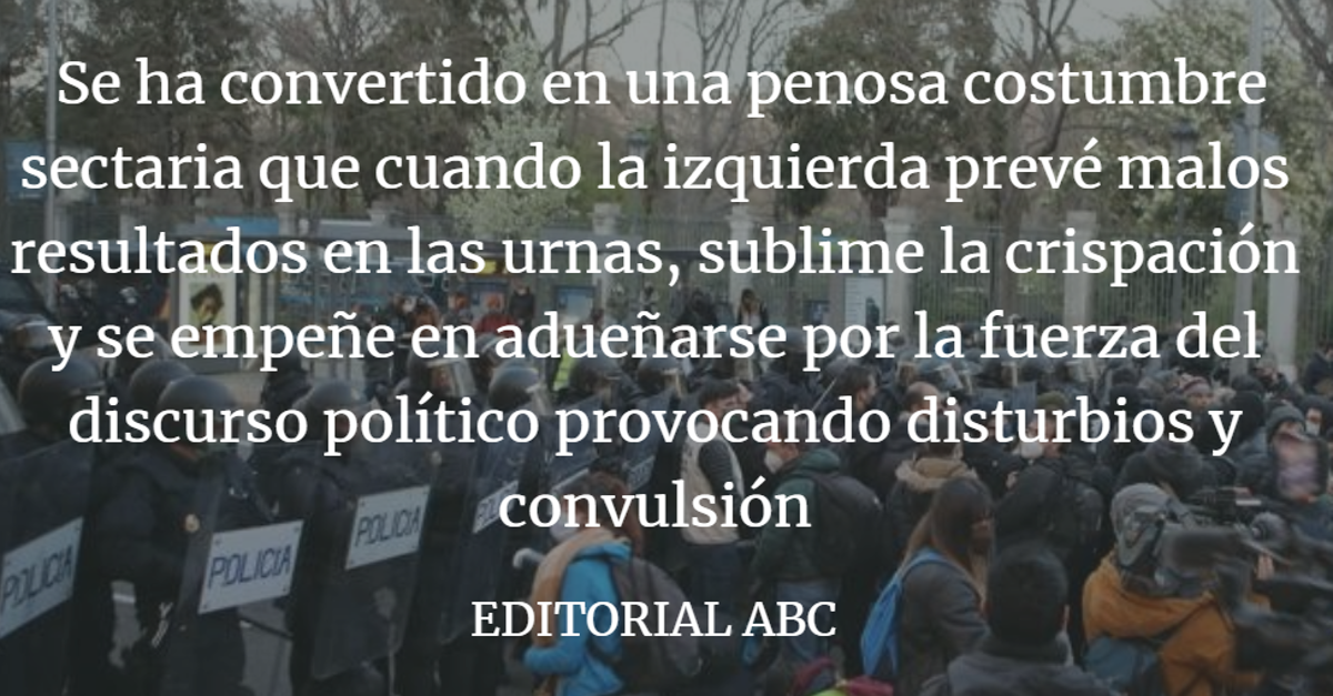 Editorial ABC: Lo peor de la violencia vuelve en campaña