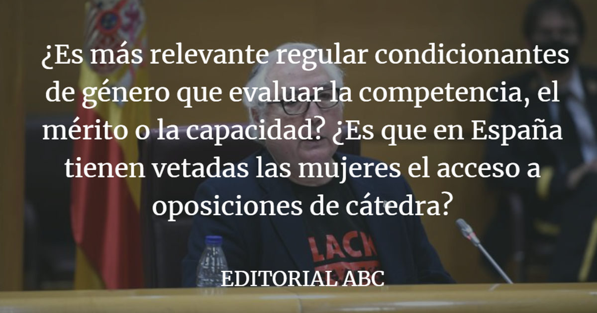 Editorial ABC: Un atajo que va del feminismo al amiguismo