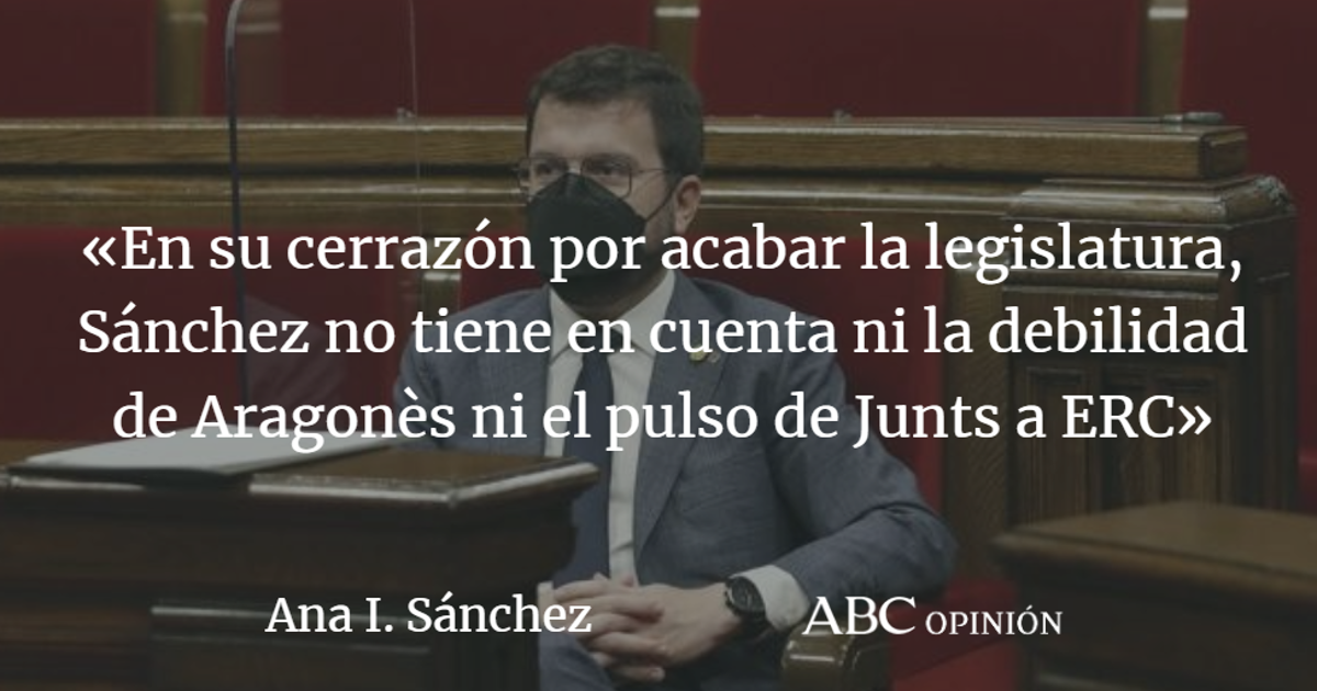 Ana I. Sánchez: No será suficiente