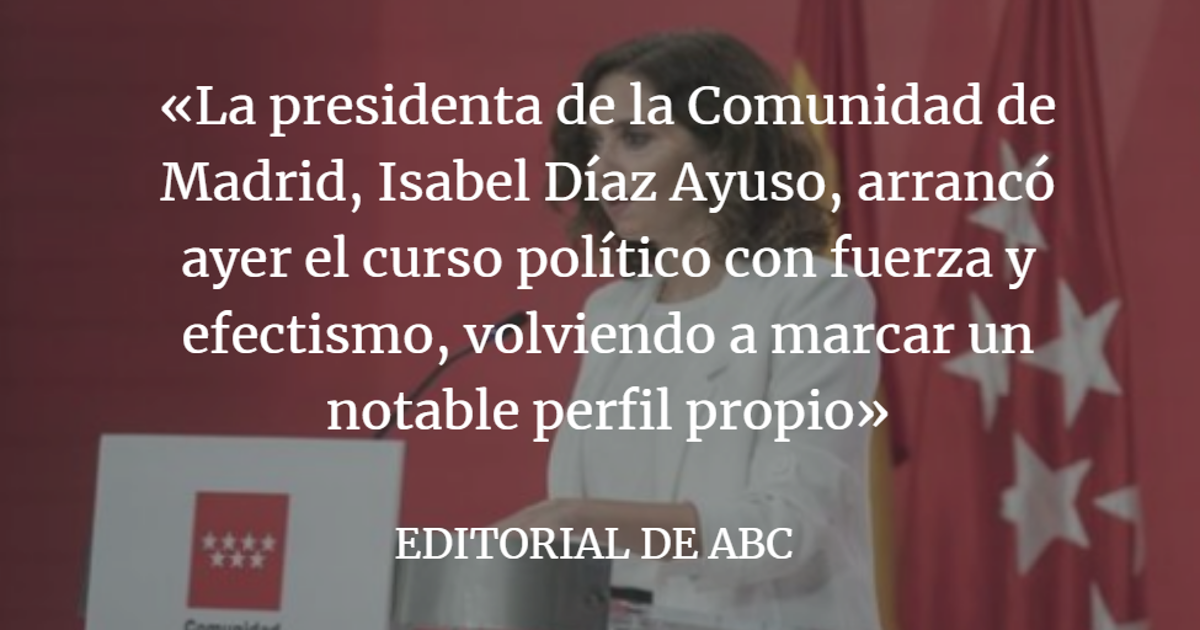 Editorial ABC: Díaz Ayuso y la eliminación de impuestos