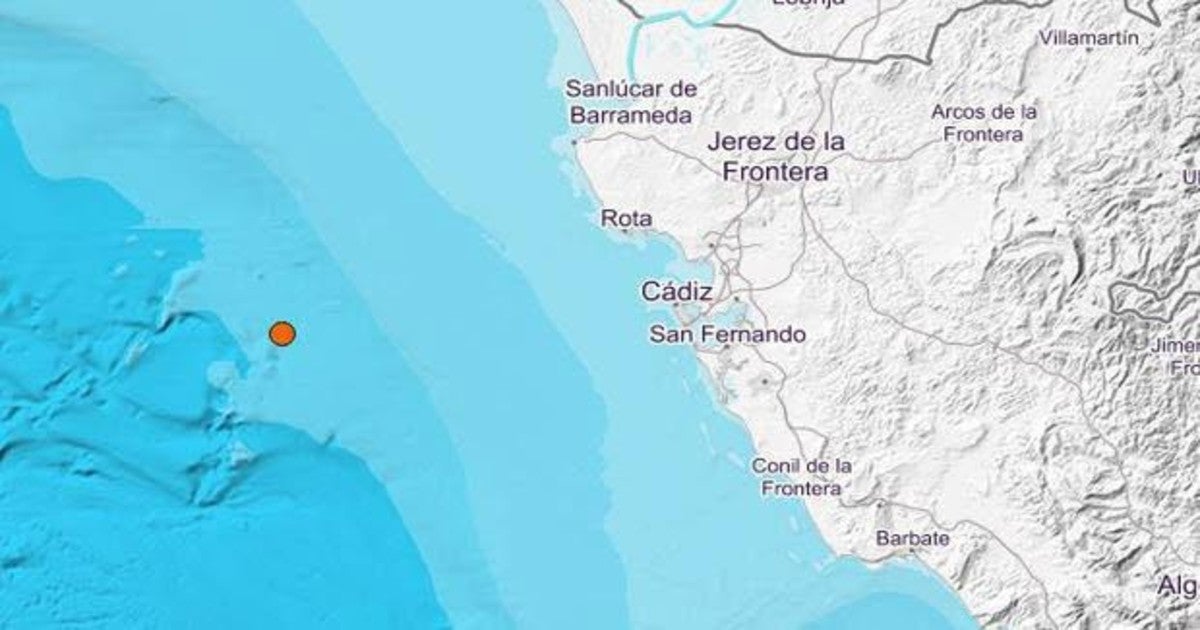 Imagen de archivo de un terremoto de poca magnitud registrado en el Golfo de Cádiz.