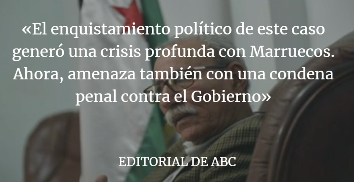 Editorial ABC: El caso Gali complica el futuro penal al Gobierno