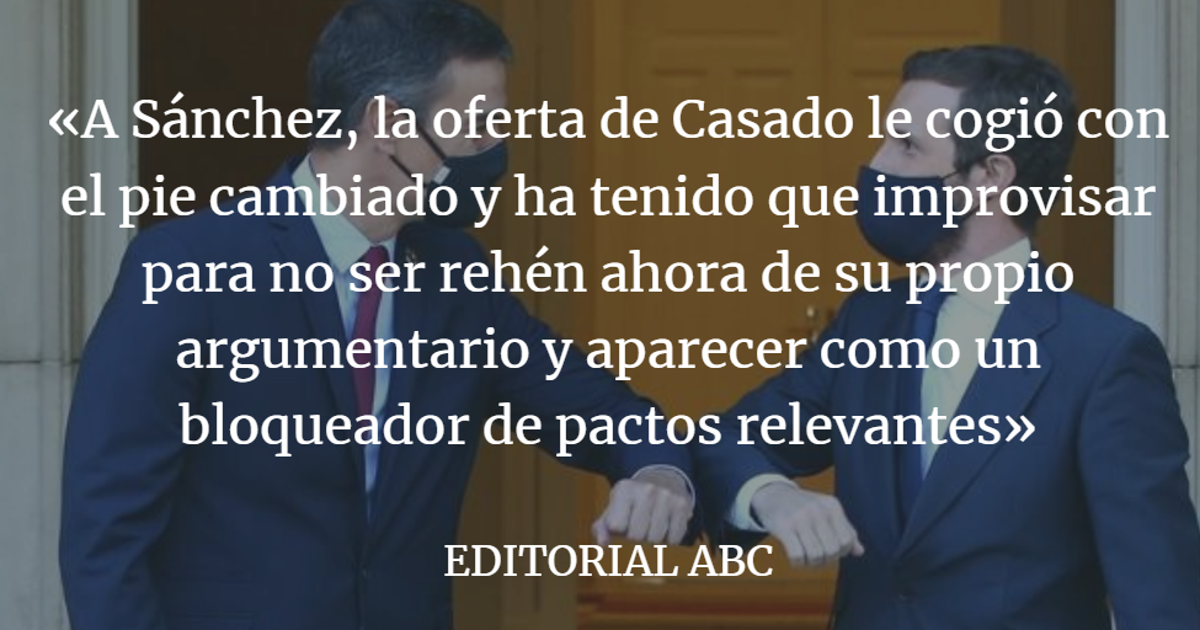 Editorial ABC: PSOE y PP, obligados a no frustrar ya más acuerdos