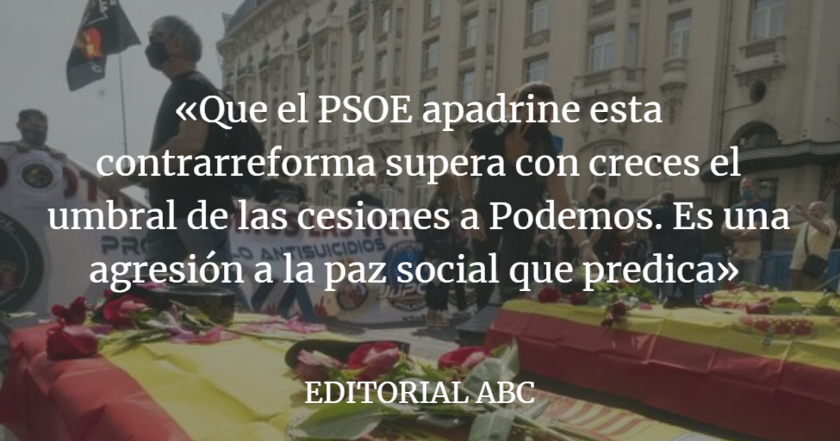 Editorial ABC: Criminalizar a la policía, desproteger a la sociedad