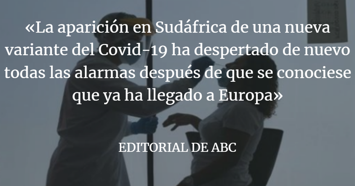 Editorial ABC: Otra amenaza para la salud y la recuperación económica