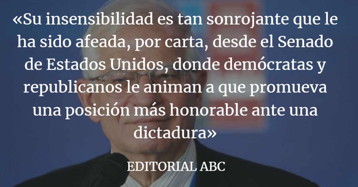 Editorial ABC: La insensibilidad de Borrell ante la tiranía cubana