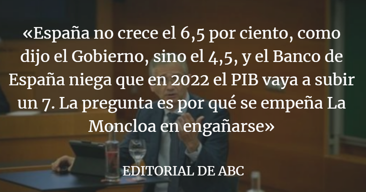 Editorial ABC: Sin motivos para la euforia