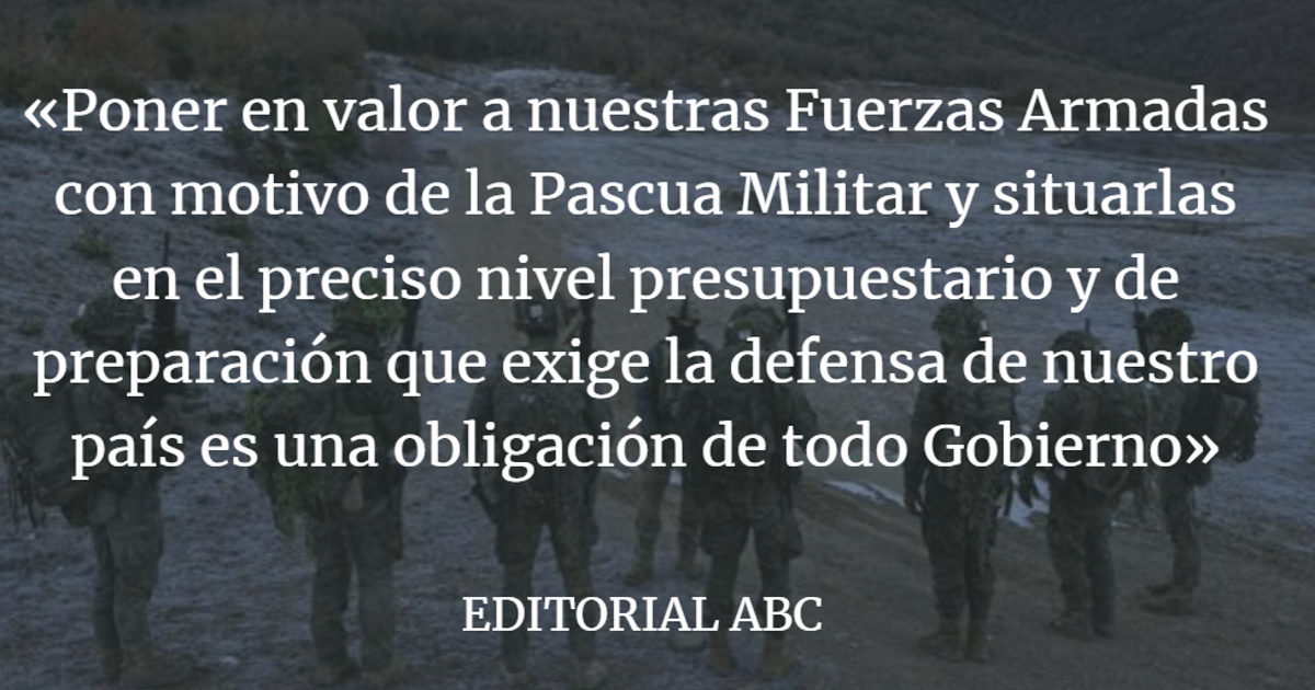 Editorial ABC: Invertir en el ejército es invertir en España