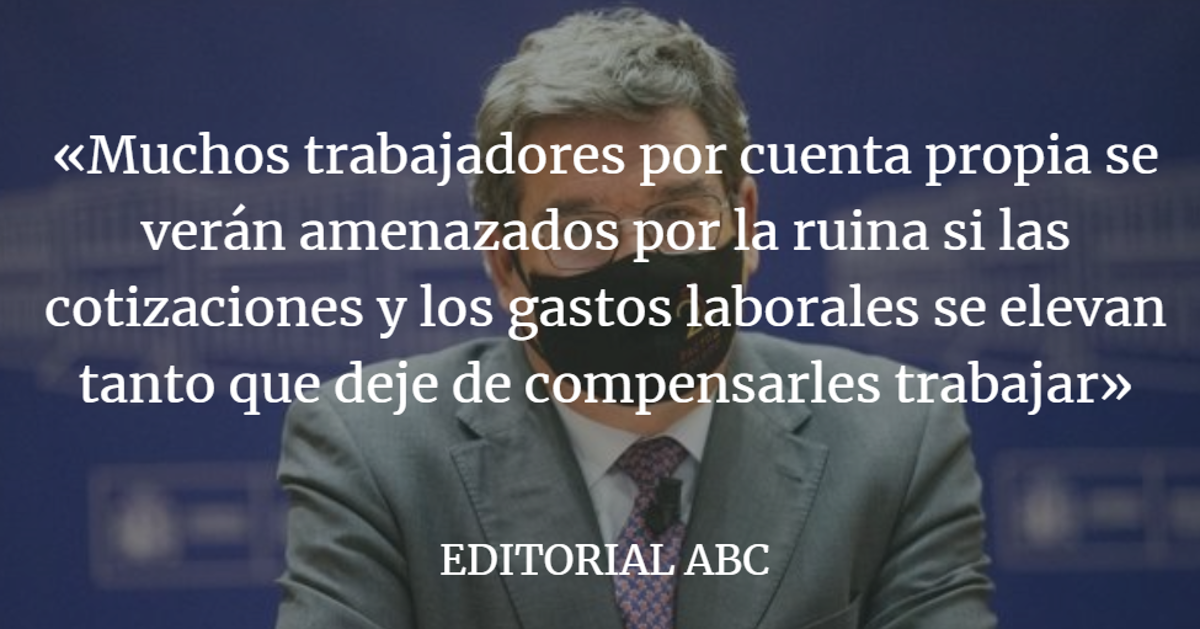 Editorial ABC: Una agresión a los autónomos