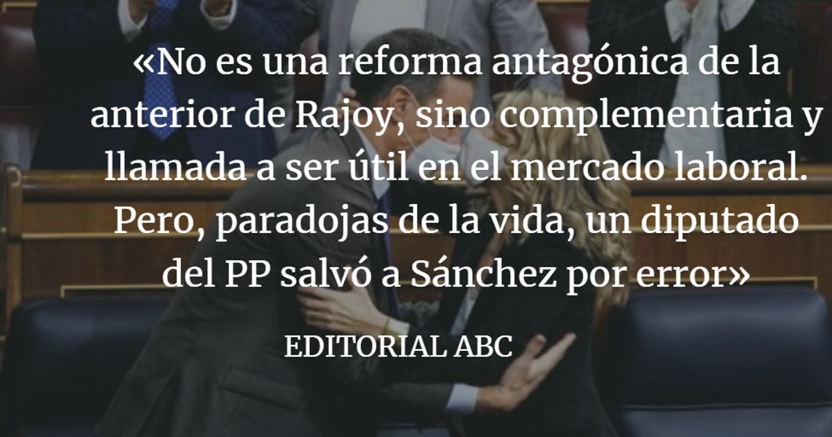 Editorial ABC: Salvar los muebles por error