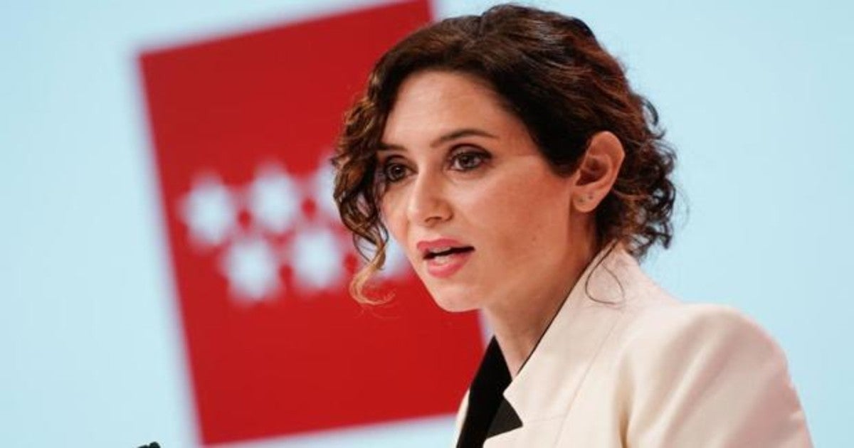 La presidenta de la Comunidad de Madrid, Isabel Díaz Ayuso