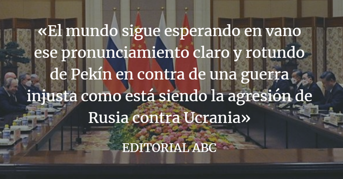 Editorial ABC: China se pone de perfil