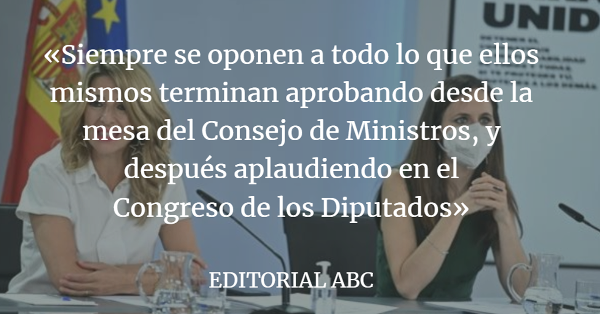 Editorial ABC: Podemos, el apego al poder puede más que la coherencia