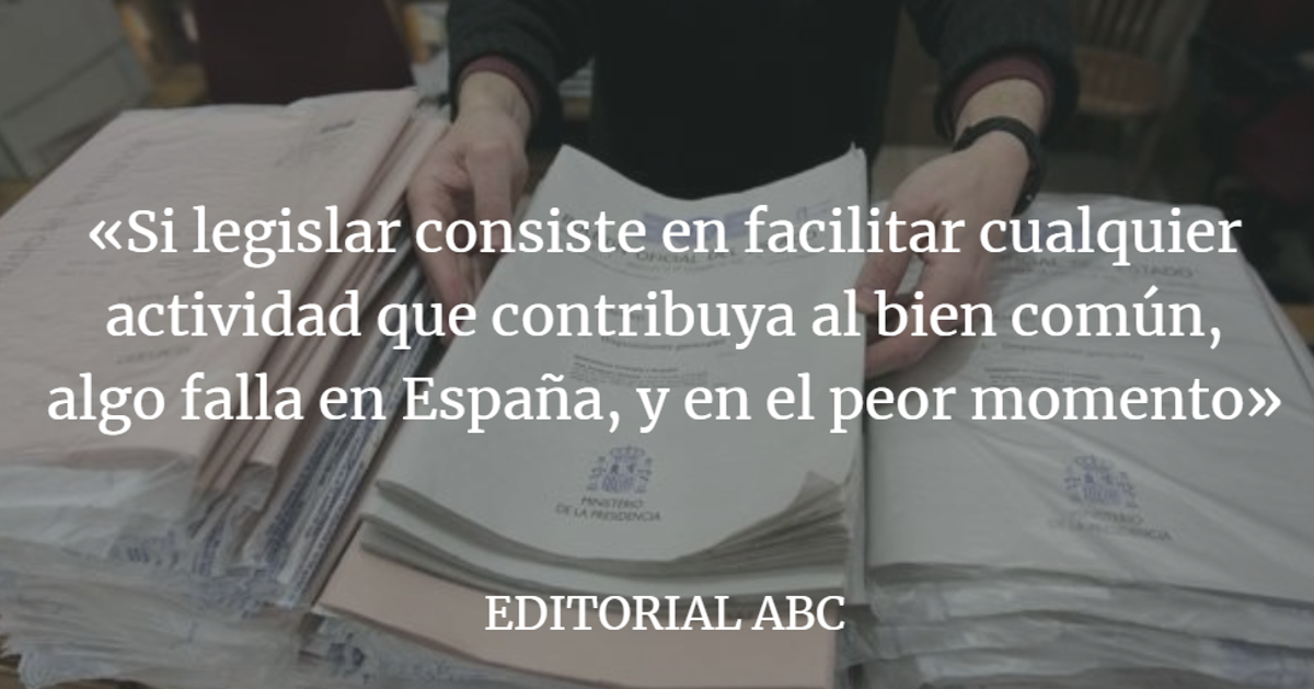 Editorial ABC: La maraña normativa frena el crecimiento