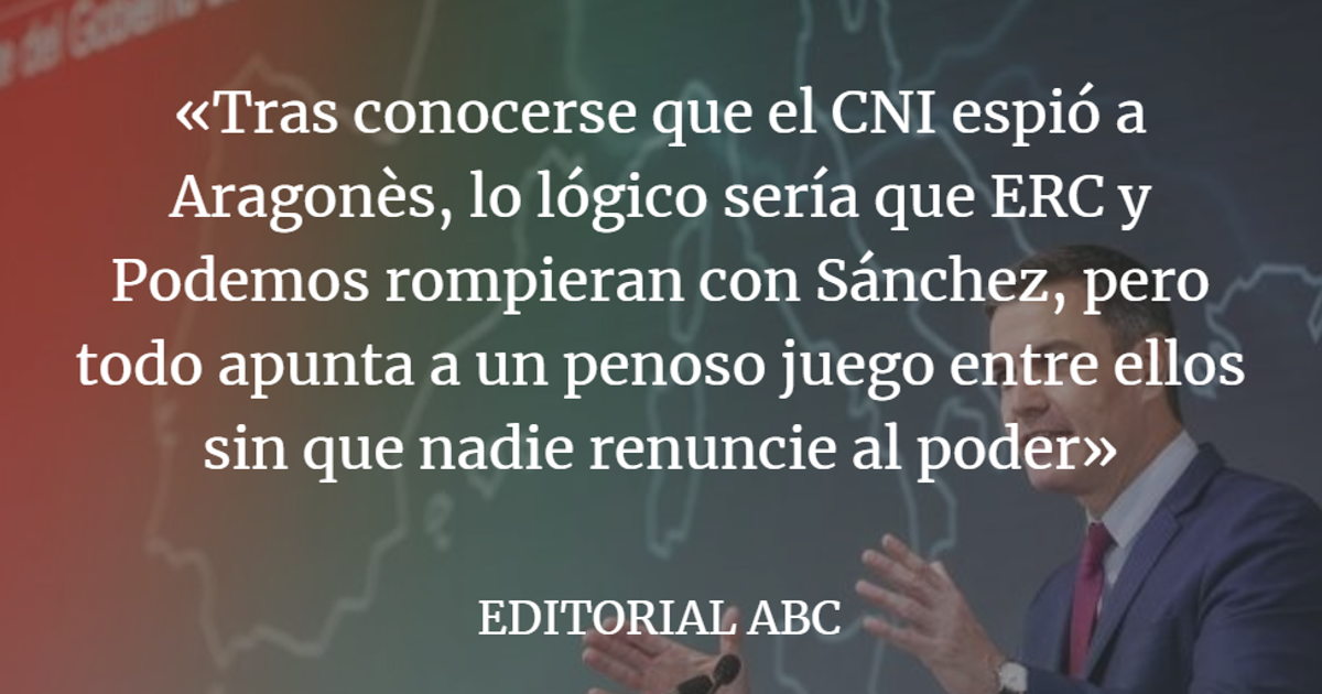 Editorial ABC: Sánchez hackea a sus socios