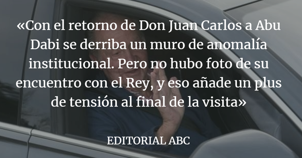 Editorial ABC: Cara a cara en La Zarzuela