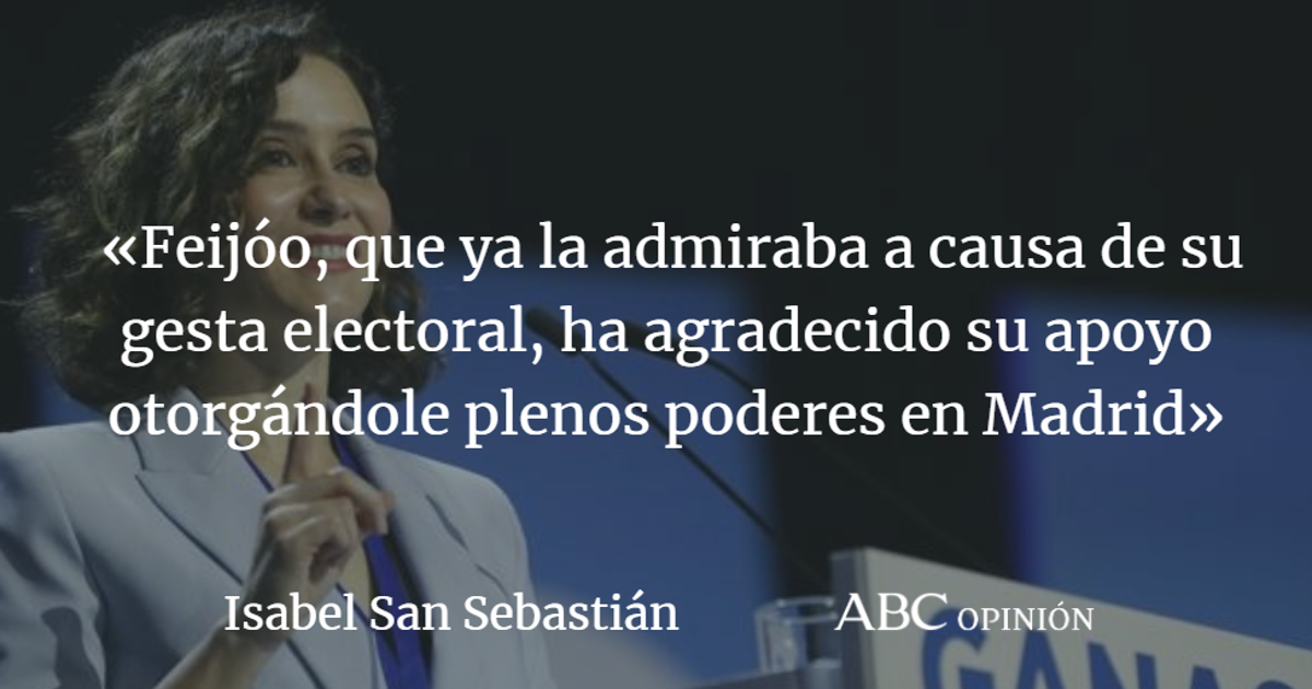Isabel San Sebastián: Ayuso vuela alto