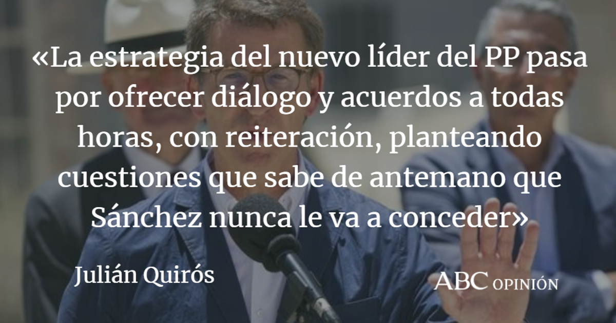 Julián Quirós: Feijóo, primer round