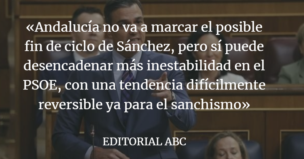 Editorial ABC: Otro trago para el sanchismo