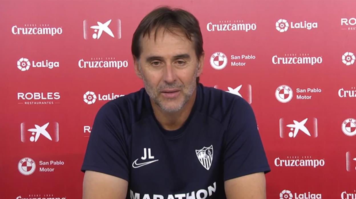 Lopetegui, en rueda de prensa