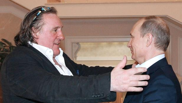 Gérard Depardieu y Vladimir Putin, en enero de 2013