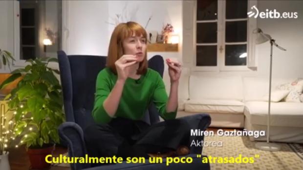 Captura de imagen de Miren Gaztañaga en el programa de la ETB