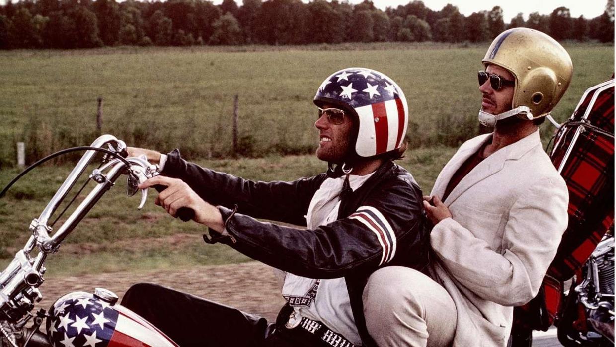 Peter fonda y Jack Nicholson en un fotograma de la película «Easy Rider», dirigida por Dennis Hopper