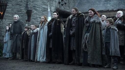 La familia Stark de Invernalia eran los principales protagonistas de la primera temporada